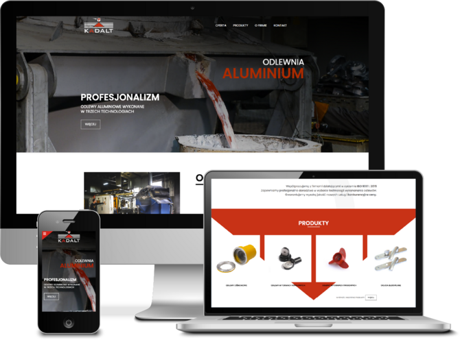 Projekt graficzny, wdrożenie do systemu MODx, trzy wersje językowe. - Kadalt